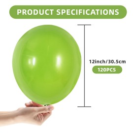 BEISHIDA 120Pcs Sage Green Balloons 12 Inch Latex Balloons Green Balloons Sage Green Latex Balloons for men women Birthday Wedding Baby Shower Graduation St Patrick's Day Party Anniversary Decorations