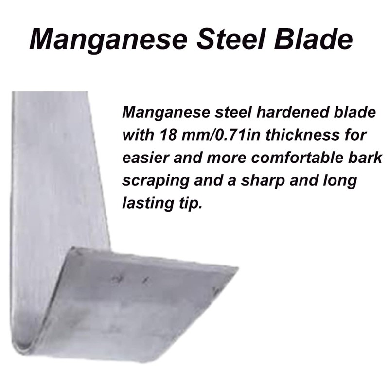 Supertool 2-Pack Tree Bark Removal Tool, 19cm Bark Spud Debarking