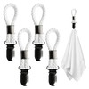 Pack of 4 hangers for towels, towel clips, towel hanger,