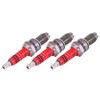Spark Plugs, 3 Pcs D8TC 3 Electrode Spark Plug Pit