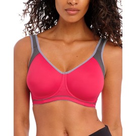 Freya Women's Full Coverage Active Underwire Molded Sports Bra, Red (Hot Crimson), 32GG