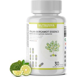 Italian Citrus Bergamot Supplement for Cardiovascular Health, 30 Capsules - 500mg Plant-Based Polyphenols with Antioxidants - Supports LDL, HDL, Cholesterol & Lipid Balance