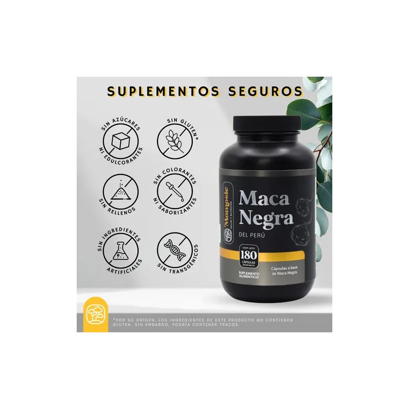 Maca Negra Momosie para Salud Masculina en Cápsulas