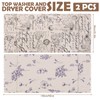 2Pcs Washer and Dryer Covers for The Top, Washing Machine