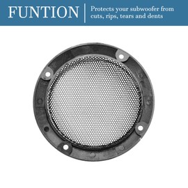 QUARKZMAN Speaker Grill Cover 3 Inch 95 mm Mesh Decorative Circle Subwoofer Protector for Home Stage Speaker KTV Boxes Repair Audio