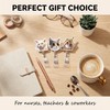 ZEMRTWAY 3 Pack Funny Meme Cat Badge Reels, Retractable ID