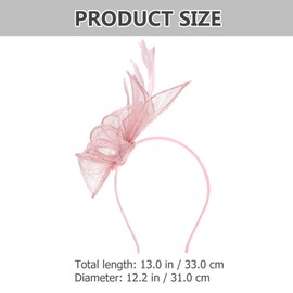 Lurrose cocktail party hat fascinator hat tea party hat hair ties for women's hair the wedding veil mesh headband hat for women women's fascinators fascinator hair clip small the photo wig