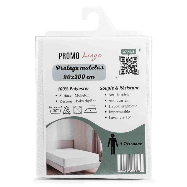 100% Polyester Waterproof Dust Mite Proof Mattress Protector 25cm Deep