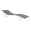 Modway Glimpse Aluminum Mesh Outdoor Patio Poolside Deck Chaise Lounge