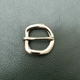 Unbranded 0.5" inch 15mm Cast Zinc Heel Bar D Steel Tone Finish Buckle