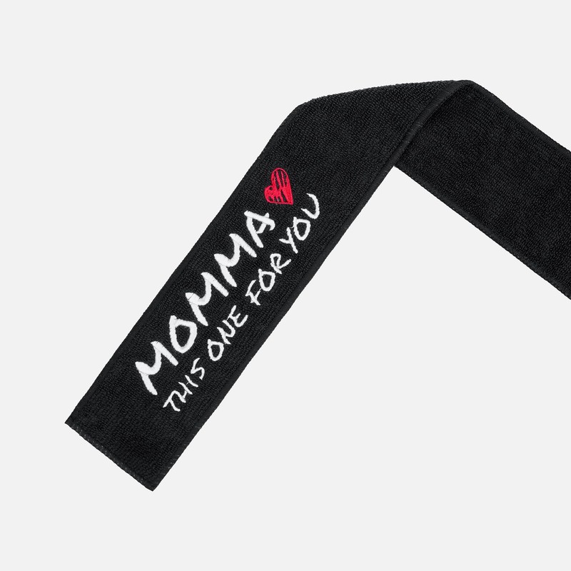 SLEEFS Momma Black Thin Football Towel