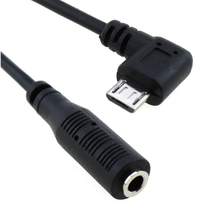 LUORNG Audio Adapter Cable Black Micro USB to 3.5 Female