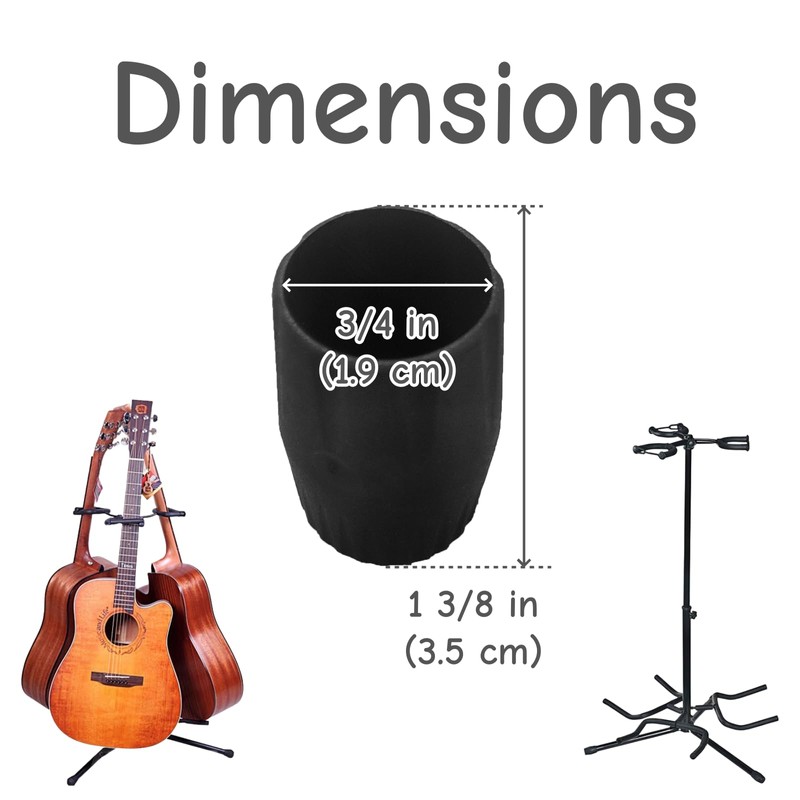 10 PCS Microphone Guitar Stand Foot Protector Rubber Stand Cap