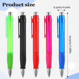 Kifmurase 15 PCS Big Fat Pens with 24 Extra Refills Giant Sized Pen Thick Black Ink Jumbo Ballpoint Pens for Arthritis Hands, Parkinson, Handicap and Elderly, Large Pen Easy Grip (Multicolor)