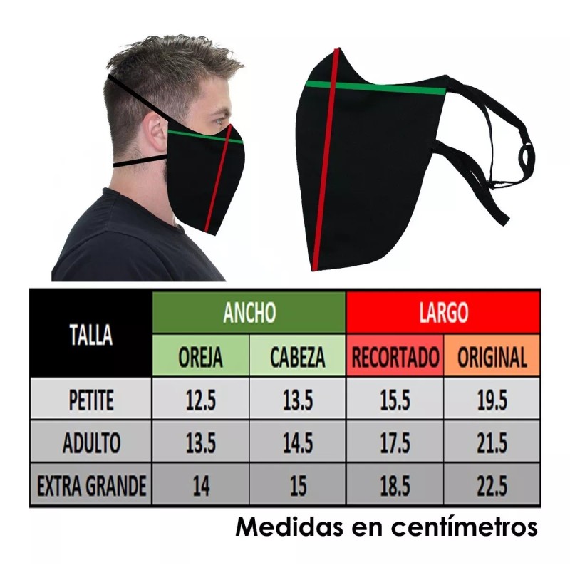 Slash by Mercedes Cubreboca Para Barba C/ Varilla Reforzado Lavable