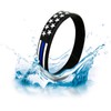Thin Blue Line American Flag Bracelet (X-Large 9", Individual)