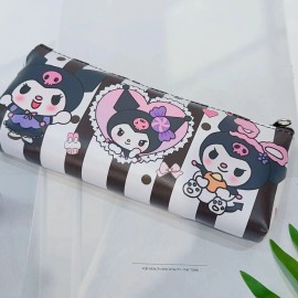 Sanrio Kawaii adorable Kuromi Pencil Pouch Zipper Storage New