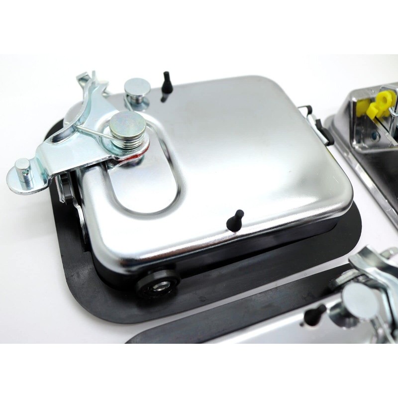 Chrome Outside Exterior Full Door Handles 3-PC Set Includes Driver