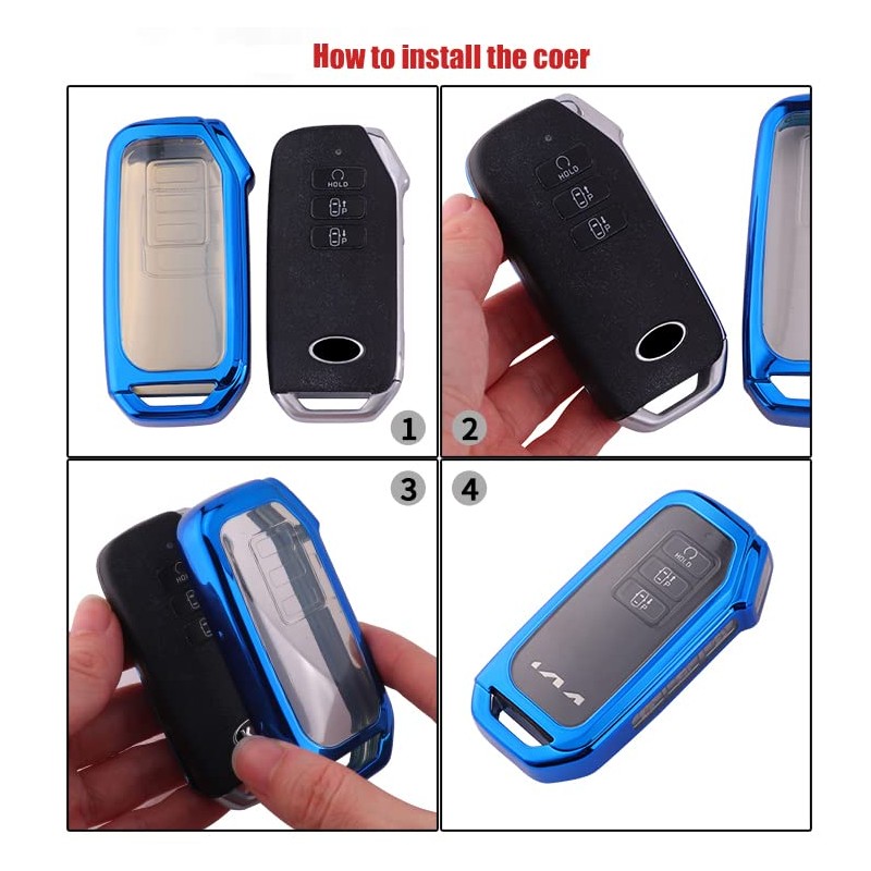 Horande Soft TPU Protector Key Fob Cover Case fit for