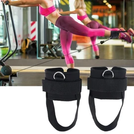 KEPTFIT Ankle Straps for Cable Machines for Kickbacks, Glute Workouts, Leg Extensions, Curls, and Hip Abductors for Men and Women, Adjustable Ankle Strap with D-Rings and Neoprene Support
