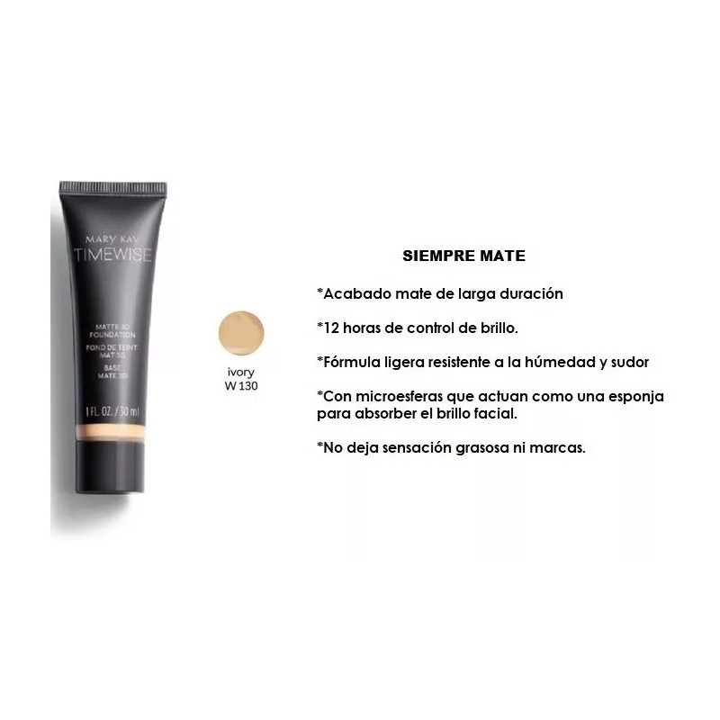 Mary Kay Maquillaje Liquido Mate Time Wise 3d