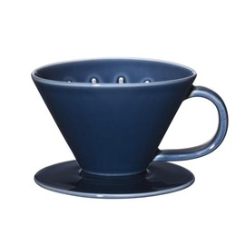Hasamiyaki Common 26026 Coffee Dripper Navy, Diameter 5.3 inches (13.5 cm), Navy, Made in Japan