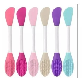 CAMILA87932 Cepillo Exfoliante Facial Con Espátula Para Mascarillas