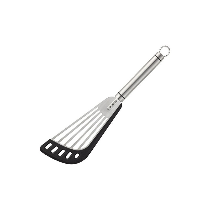 Judge 14cm Slotted Turner, for Non-Stick Pans, Silver, 20 x