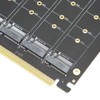 4 Port M.2 NVME SSD to PCIE X16 Adapter Card