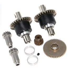 LJXSZ Differential Gear Compatible with 1/16 SCY Part 16101 16102 16103 16201pro Rc Car Steel Diff Motor Gear Upgrade(Black)