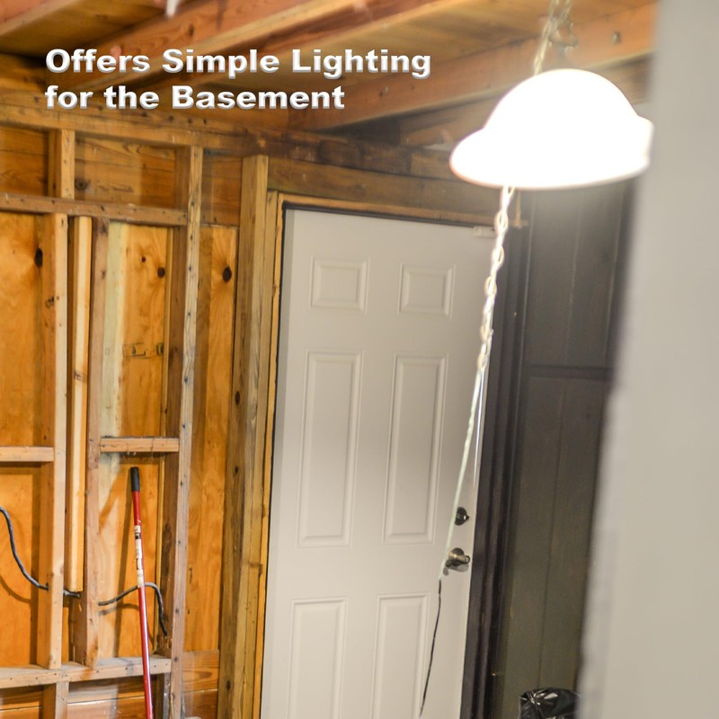 Jimosoon 20Ft Pendant Light Cord, White Plug in Hanging Lamp