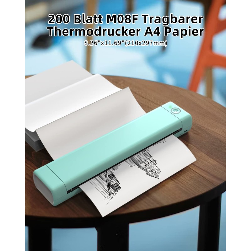 Phomemo M08F A4 Folding Thermal Paper Compatible with Phomemo M08F