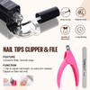 Tomicca Nail Tips and Nail Glue Set Fake Nails Tips