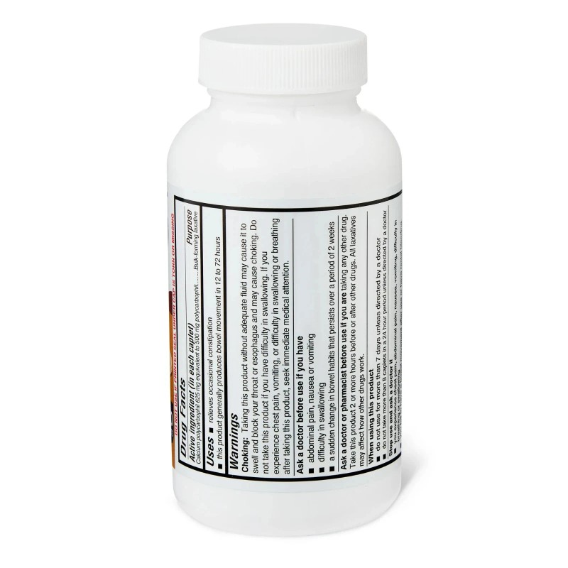 Equate Fiber Therapy Caplets, 625mg Calcium Polycarbophil, 140 Count