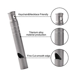 DONGKER Titan Signal Whistle, 120 dB Loud Whistle, Lightweight Emergency Survival Whistle for Trainers, Pet Training, Schools, Hiking, Camping