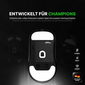 SensoryBoost DPS Glides (Set of 2) for Endgame Gear OP1we - Ultra Fast, Rounded, Low Friction, High Quality, Durable, Replacement Mouse Feet, Skates - Gaming Mouse Upgrade Accessories