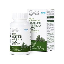 J&M Partners Atomy Pure Spirulina 100% 400mg x 120 capsules (1 unit) / 애터미 퓨어 스피루리나 100% 400mg x 120캡슐 1개