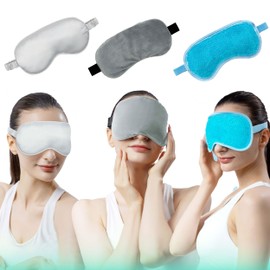 Eye Mask Set of 3 - Heated Eye Mask with Weighted Moist Warm Compress for Dry Eyes & Migraine - Cooling Eye Mask with Cold Compress for Irritated Eyes, Dry Eyes, Blepharitis, and Styes