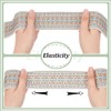 BENECREAT 2.28 m Jacquard Elastic Band, 50 mm Elastic Embroidered