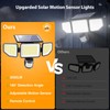 Onforu 3000LM Solar Lights Outdoor, 3 Heads Security Lights with