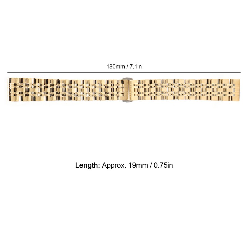 Professional Replacement Watch Band Length Adjustable Watch Strap Accessory Parts19mm
