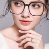 AOOLIA Reading Glasses Blue Light Blocking Women Men Oversized Rectangle