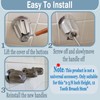 3 Piece Shower Knob Replacement Set,12 Tooth Broach Stem,Replacement Compatible