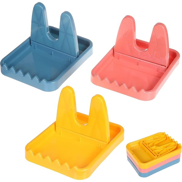 KSJEHW 3 Pieces Pot Lid Holder, Spoon Rest, Cooking Spoon