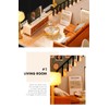 (t-FREAK) Dollhouse Handmade Kit Set, Miniature Comfortable Life