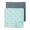 Carter's Baby 2-Pack Blankets (Grey/Mint Green)