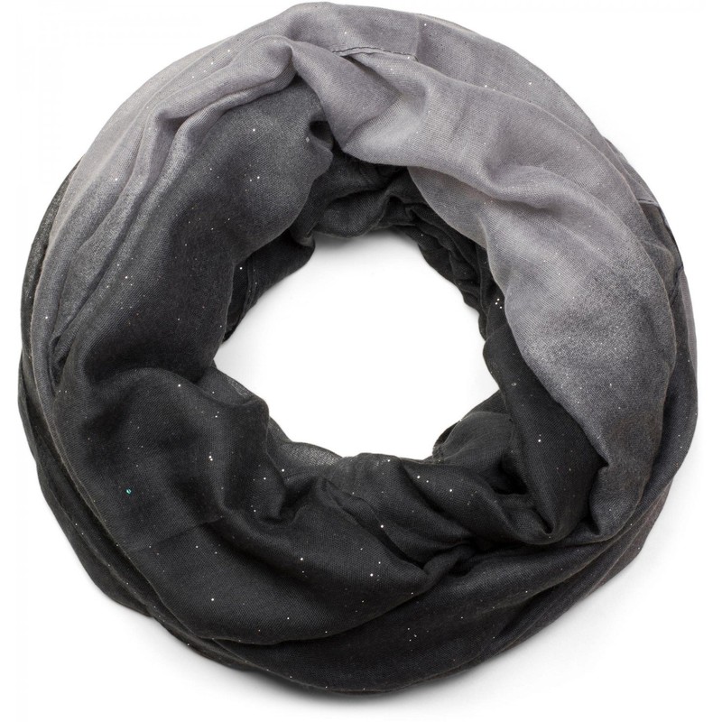 styleBREAKER 01017033 Elegant Glitter Loop Tube Scarf with Colour Gradient