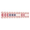 4th of July Press on Nails Short Square MABKJLF French