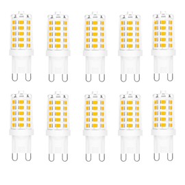 WFPOWER G9 LED Light Bulbs, Warm White 3000K, 3W Equivalent to 35W G9 Halogen Bulb, Energy Saving Bulbs for Living Room Dining Room Ceiling Light Lamp Home Lighting, 10Pcs, 120V
