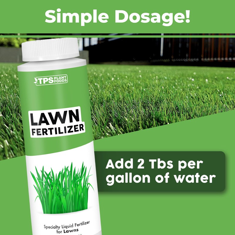 TPS NUTRIENTS Lawn Fertilizer for All Grass and Lawn Types,